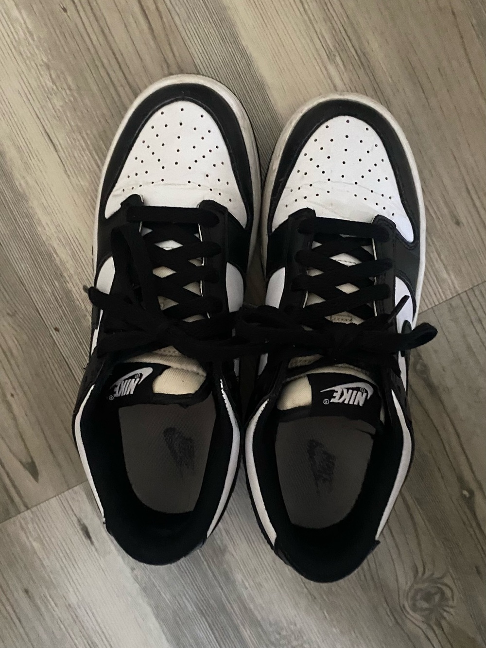 Nike Black and White Low-Top Sneakers